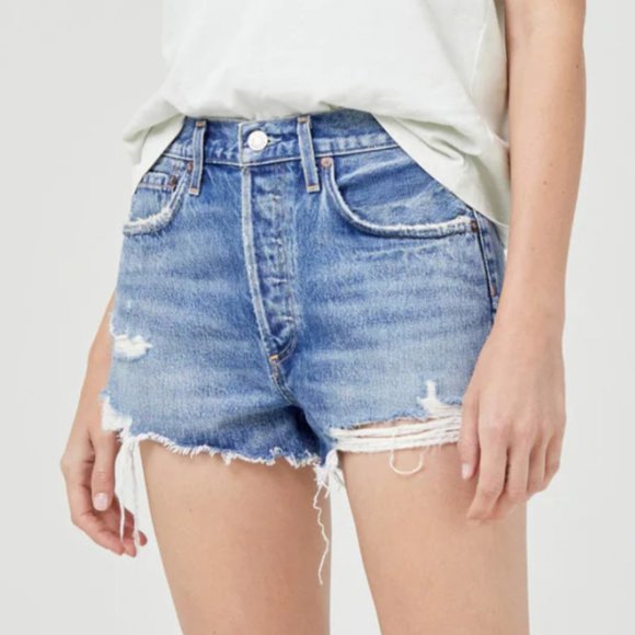 AGOLDE Parker Short in Clutch Blue - Picture 2 of 4